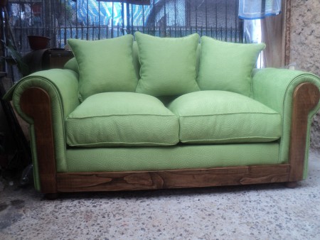 sofa abanico pistacho